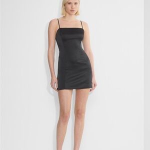 Aritzia Sleek Black Mini Dress